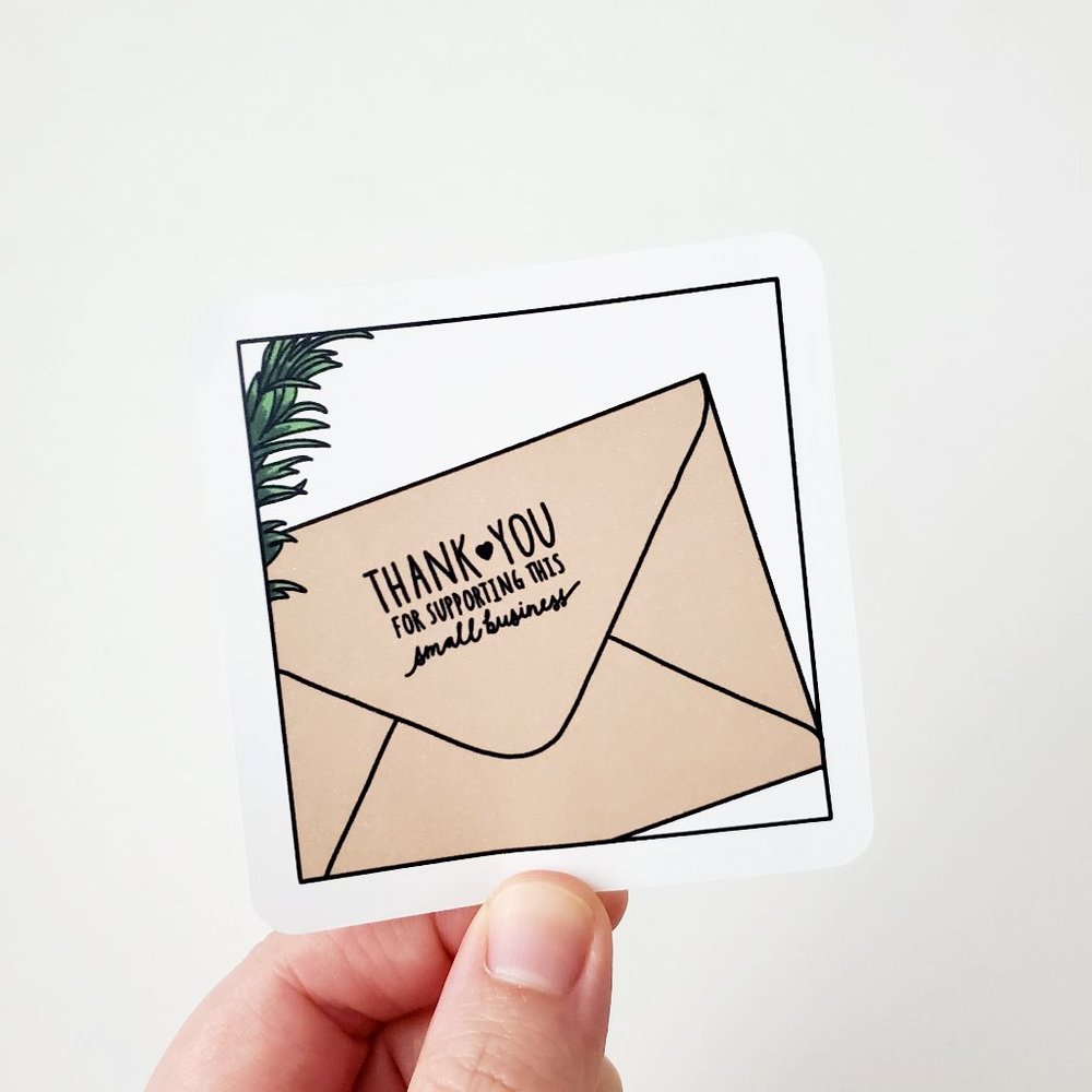 LB043 Thank You For Support Sticker [Price Firm]